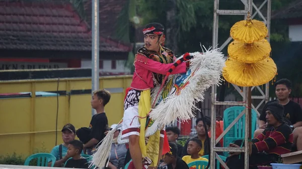 Jaranan Dansı Java Nın Geleneksel Dansıdır Jaranan Jaran Dan Geliyor — Stok fotoğraf