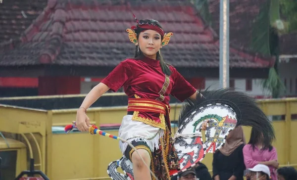Jaranan Tanz Ist Ein Traditioneller Tanz Aus Java Jaranan Kommt — Stockfoto