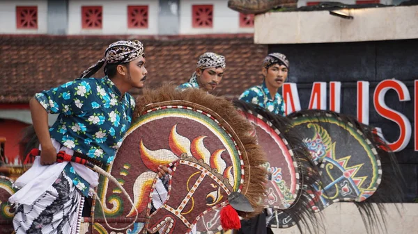 Jaranan Dans Traditionell Dans Från Java Jaranan Kommer Från Jaran — Stockfoto