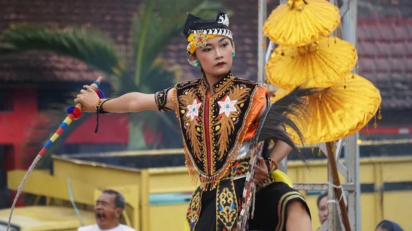 Danza Jaranan Una Danza Tradizionale Java Jaranan Viene Jaran Che — Foto Stock
