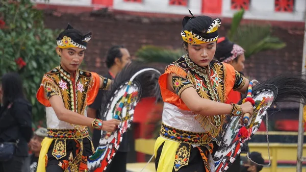 Jaranan Dans Een Traditionele Dans Uit Java Jaranan Komt Uit — Stockfoto