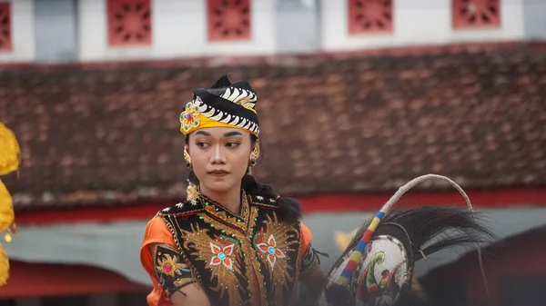 Danse Jaranaise Une Danse Traditionnelle Java Jaranan Vient Jaran Qui — Photo