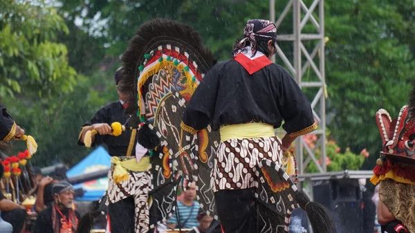 加拉南舞 一种来自爪哇的传统舞蹈 Jaranan来自Jaran 意思是马 — 图库照片