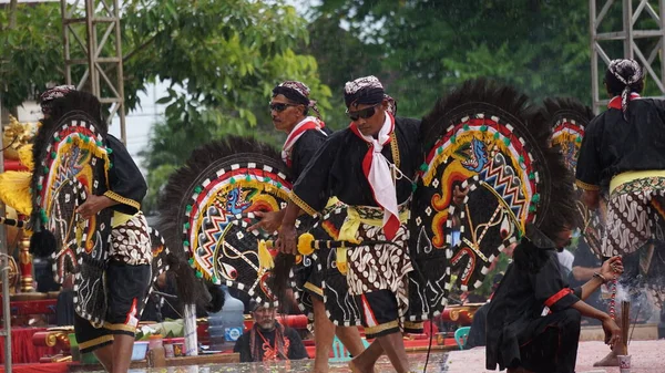Джаран Танець Традиційний Танець Яви Джаран Походить Від Джарана Означає — стокове фото