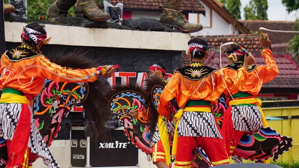 Джаранский Танец Традиционный Танец Явы Jaranan Происходит Jaran Означает Лошадь — стоковое фото