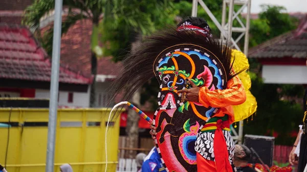 Джаранский Танец Традиционный Танец Явы Jaranan Происходит Jaran Означает Лошадь — стоковое фото