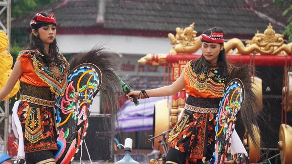 Danza Jaranan Una Danza Tradicional Java Jaranan Viene Jaran Que —  Fotos de Stock