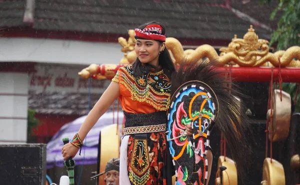 Danza Jaranan Una Danza Tradicional Java Jaranan Viene Jaran Que — Foto de Stock
