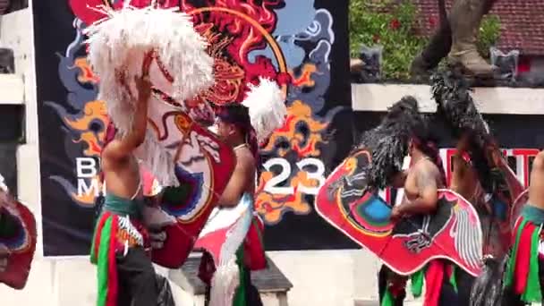 Χορός Jaranan Ένας Παραδοσιακός Χορός Από Την Java Jaranan Προέρχεται — Αρχείο Βίντεο