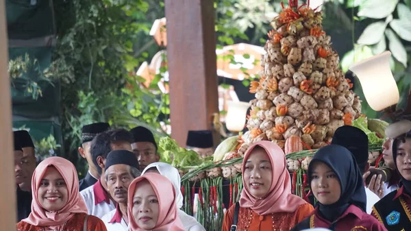 Ketupat Karnevál Kampung Coklaton Karnevál Tart Minden Eid Fitr — Stock Fotó