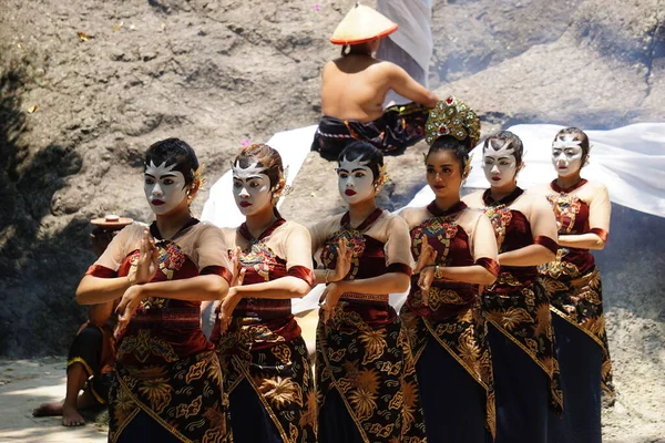 Panji Ande Ande Lumut 이야기 Selomangleng Performance Art — 스톡 사진