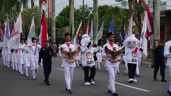 Parti Carnaval Électoral Kirab Pemilu Indonésie — Photo