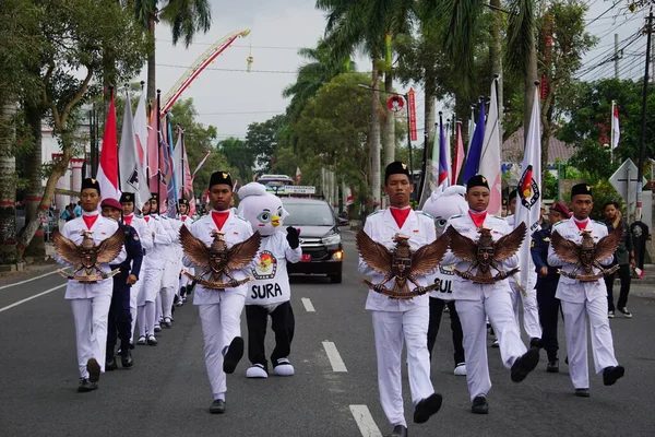 Festa Carnaval Eleitoral Kirab Pemilu Indonésia — Fotografia de Stock