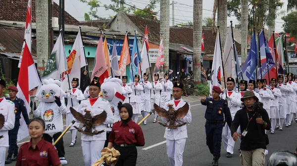 Εκλογικό Καρναβάλι Kirab Pemilu Κόμμα Στην Ινδονησία — Φωτογραφία Αρχείου