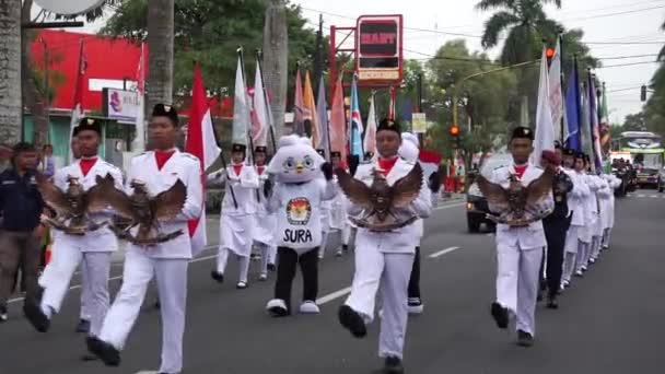 Festa Carnaval Eleitoral Kirab Pemilu — Vídeo de Stock