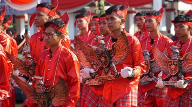 Grebeg pancasila in Blitar. This event is an annual agenda to celebrate Pancasila Day clipart