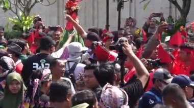 Blitar 'da Grebeg Pancasila. Bu etkinlik Pancasila Günü 'nün yıllık gündemidir.