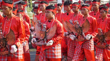 Blitar 'da Grebeg Pancasila. Bu etkinlik Pancasila Günü 'nün yıllık gündemidir.