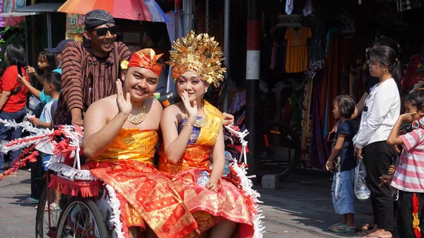 Grebeg Pancasila Blitar Este Evento Uma Agenda Anual Para Celebrar — Fotografia de Stock