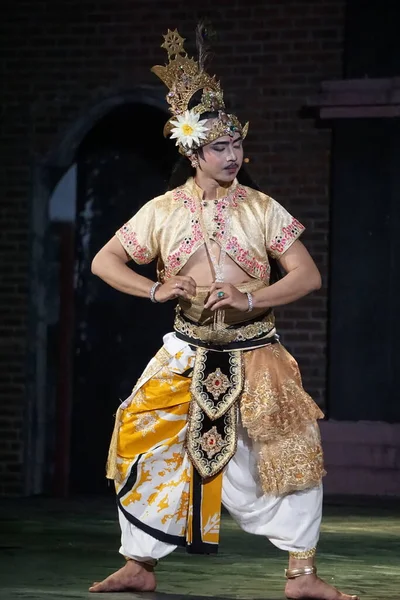 Suryaning Jagad Başlıklı Kresnayana Tiyatrosu Program Sri Kresna Nın Dünyanın — Stok fotoğraf