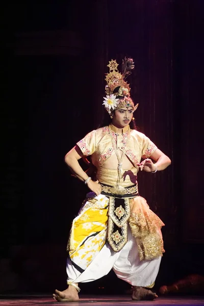 Teatralna Kresnajana Tytułem Suryaning Jagad Przedstawienie Opowiada Historię Walki Sri — Zdjęcie stockowe