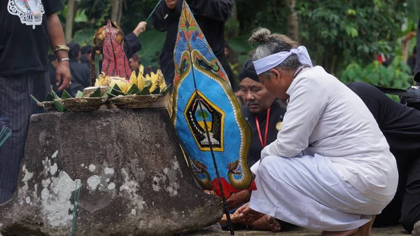Carnaval Tumpeng Agung Nusantara Lieu Pour Commémorer Jour Inauguration Temple — Photo