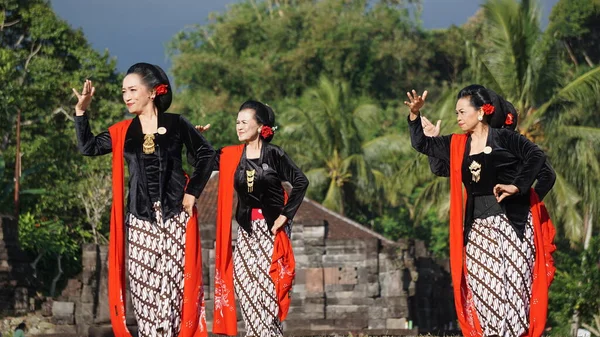 Indonéský Gambyong Tanec Tento Tanec Pochází Centrální Javy Tento Tanec — Stock fotografie