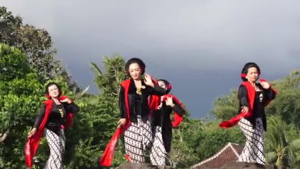 Danza Gambyong Indonesia Este Baile Viene Del Java Central Este — Vídeos de Stock