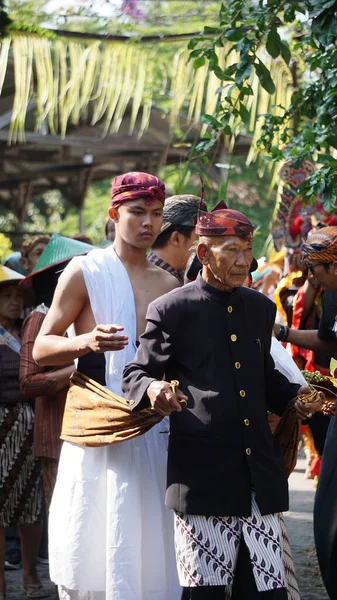 Manten Kopi Nin Kahve Evliliği Töreni Manten Kopi Karanganjar Daki — Stok fotoğraf