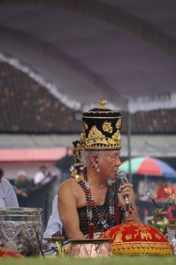 Wedar Hayuning Penataran geçit töreni. Bu tören, Endonezya 'ya güvenlik sağlanması amacıyla Hindular tarafından düzenlenir.