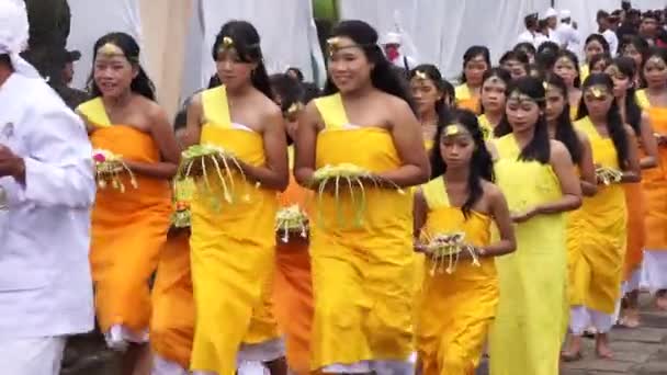 Wedar Hayuning Penataran Geçit Töreni Tören Endonezya Güvenlik Sağlanması Amacıyla — Stok video