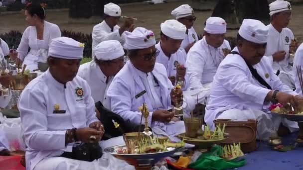 Wedar Hayuning Penataran Geçit Töreni Tören Endonezya Güvenlik Sağlanması Amacıyla — Stok video