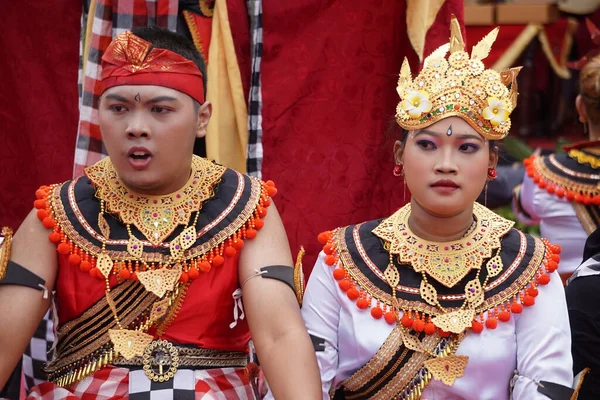 Makepung Loloan Dance Bali Dance Used Welcome Dance — Stock Photo, Image