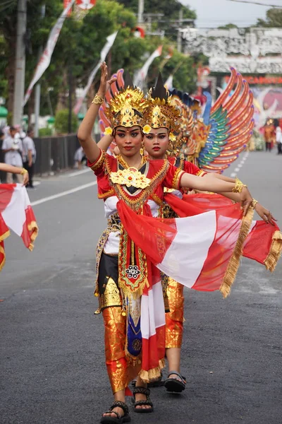 Singasana Jay Aum Dance Bali Cette Danse Représente Triomphe Régence — Photo
