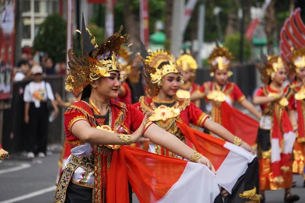 Singasana Jayaning Aum Dance Bali Dance Depicts Triumph Tabanan Regency — Stock Photo, Image