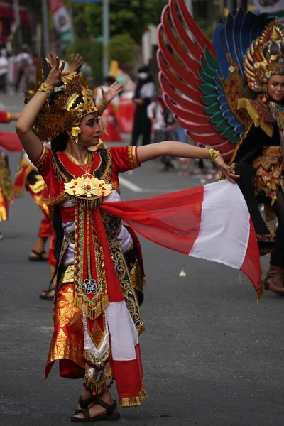 Singasana Jayaning Aum Dance Bali Esta Danza Representa Triunfo Regencia — Foto de Stock