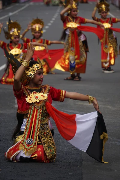 Сінгавана Джайінг Аум Танець Балі Цей Танець Зображує Тріумф Регентства — стокове фото