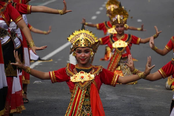 Singasana Jayaning Aum Dance Bali Questa Danza Raffigura Trionfo Della — Foto Stock