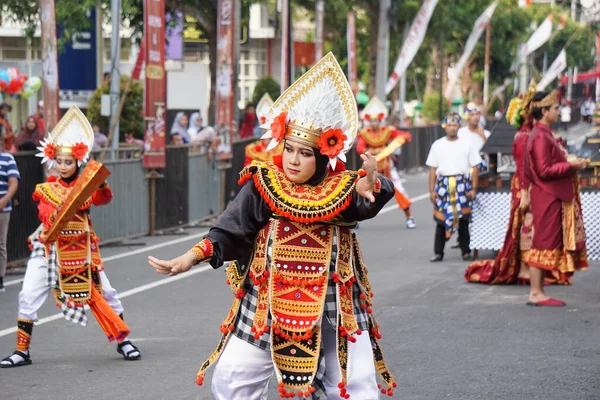 Baris Dadap Dança Bali Ben Carnival Esta Dança Uma Dança — Fotografia de Stock