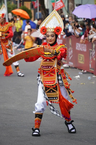 Μπαρίς Νταντάπ Από Μπαλί Στο Καρναβάλι Του Μπέν Αυτός Χορός — Φωτογραφία Αρχείου