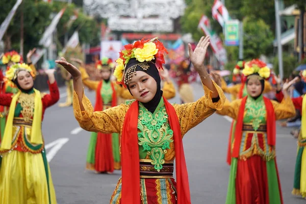 Baile Cocos Banten Esta Danza Describe Los Esfuerzos Para Mantener —  Fotos de Stock