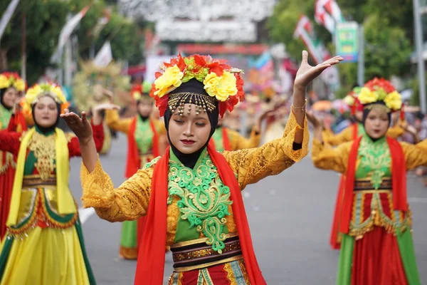Cokek Dance Banten Esta Dança Descreve Esforços Para Manter Coração — Fotografia de Stock