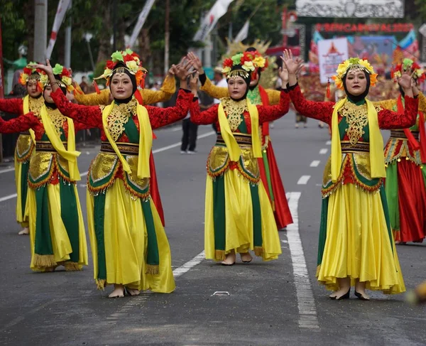Cokek Dance Banten Esta Dança Descreve Esforços Para Manter Coração — Fotografia de Stock