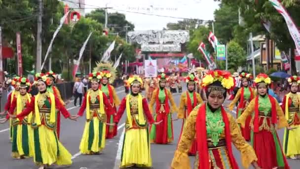 Baile Cocos Banten Esta Danza Describe Los Esfuerzos Para Mantener — Vídeo de stock