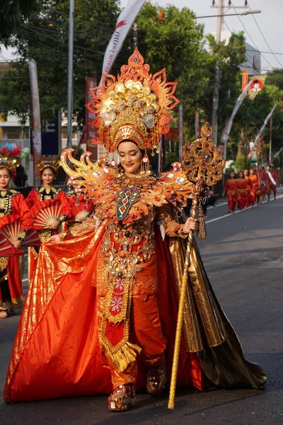 Een Prachtig Exotisch Kostuum Ben Carnaval — Stockfoto