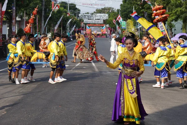 Sisingaan Dans Från Västra Java Denna Dans Symbol För Folkets — Stockfoto