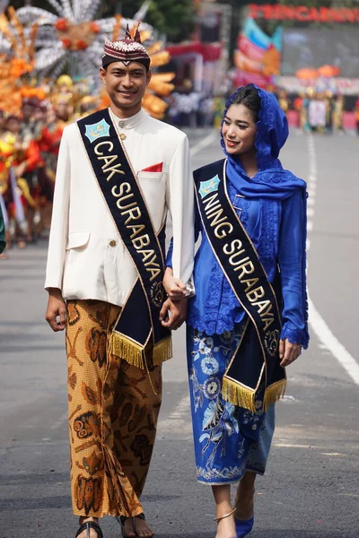Indonesian Traditional Costume East Java Ben Carnival — Stock Photo, Image
