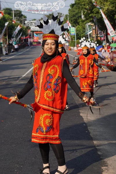 Baile Jirones Kalimantan Central Esta Danza Expresa Alegría Placer Del — Foto de Stock