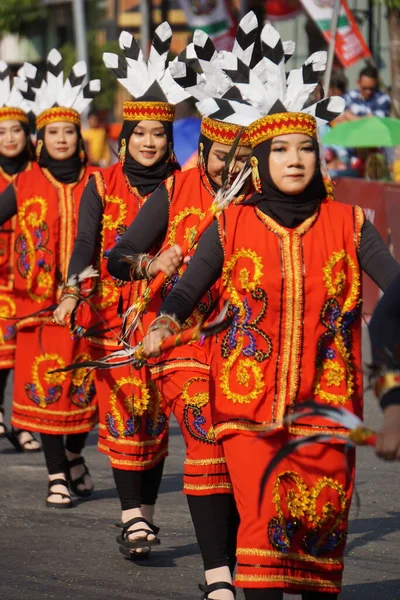 Giring Giring Dans Uit Centraal Kalimantan Deze Dans Drukt Vreugde — Stockfoto