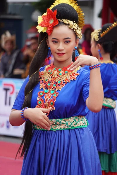 Baile Campaña Bangka Belitung Este Baile Representa Alegría Adolescente Allí — Foto de Stock